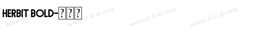 Herbit Bold字体转换